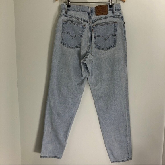 Levis Jeans Womens 30 Light Wash Vintage 551 Relaxed Fit Tapered Leg High Waist - Picture 10 of 15